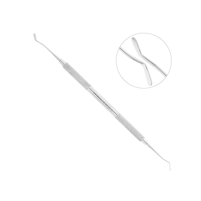 Гладилка обратная, жесткая, укороченная (29-12) | HLW Dental Instruments (Германия)