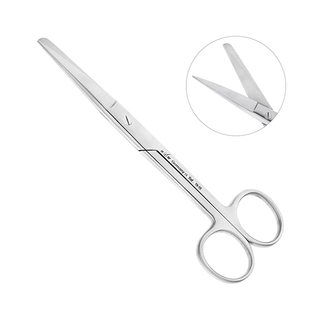 Ножницы хирургические, острый/тупой, 145 мм | HLW Dental Instruments (Германия)