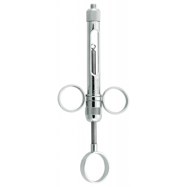 Шприц карпульный с 2-мя кольцами, ручная аспирация, хромированный | Asa Dental (Италия)