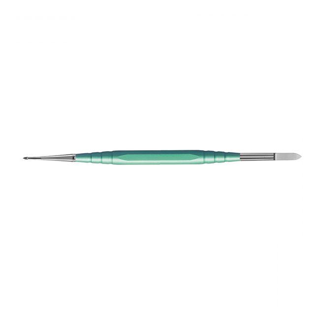 Резчик зуботехнический для работы с воском, двухсторонний, A2, С2, зеленая ручка | YDM (Япония)