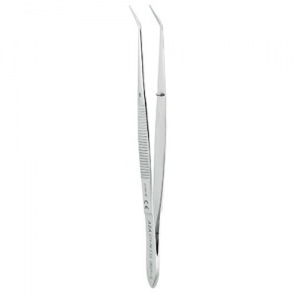 Пинцет анатомический изогнутый N1, 13 см., Asa Dental (Италия)