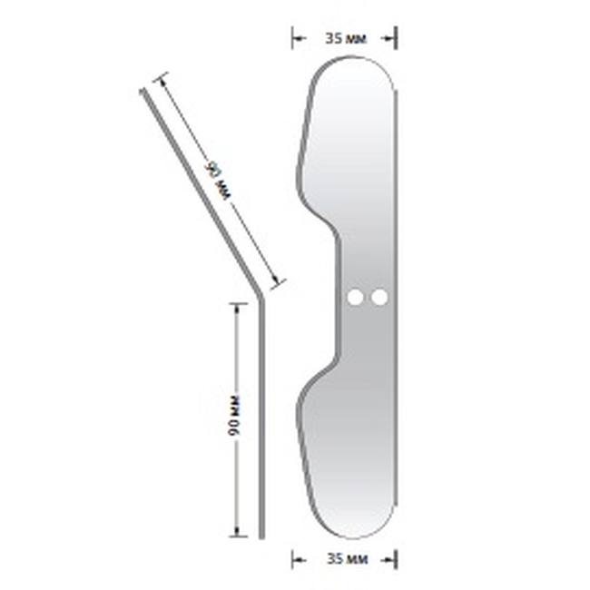Зеркало для дентальной фотографии язычное, родиевое покрытие | YDM (Япония)