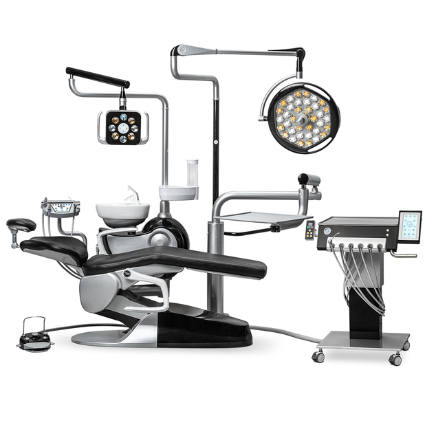 Mercury Safety M9+ - стоматологическая установка с подкатным блоком, с 36-диодным светильником | Mercury (Китай)