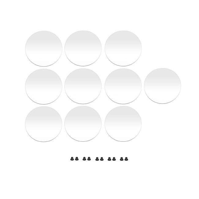 Сменные незапотевающие родиевые зеркала для Motranser M2, яркость 98%, диаметр 20 мм, 10 шт. | Motranser (Тайвань)