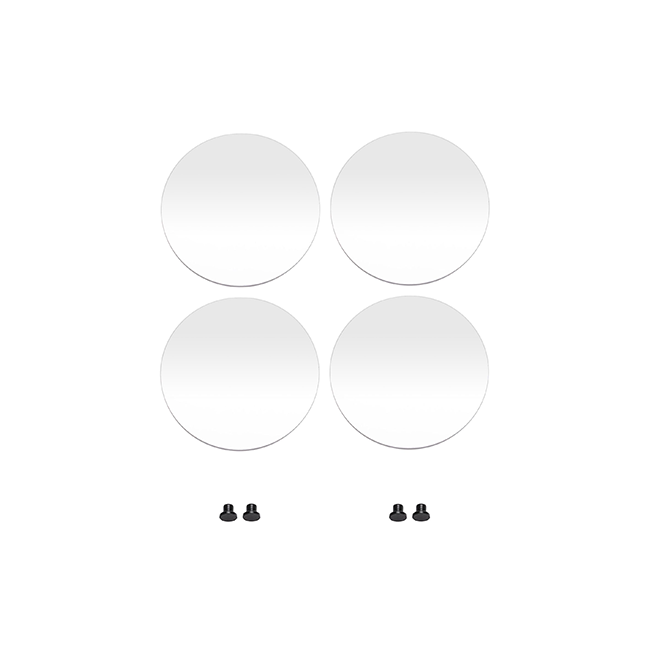 Сменные незапотевающие родиевые зеркала для Motranser M3, яркость 98%, диаметр 23 мм, 4 шт. | Motranser (Тайвань)