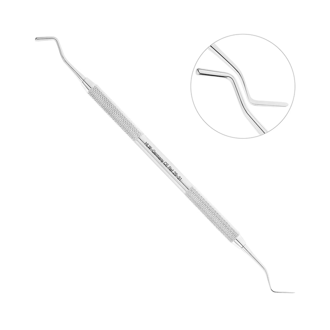 Гладилка дистальная комбинированная со штопфером, 2 мм | Купить по низкой цене стоматологические инструменты HLW Dental Instruments (Германия)