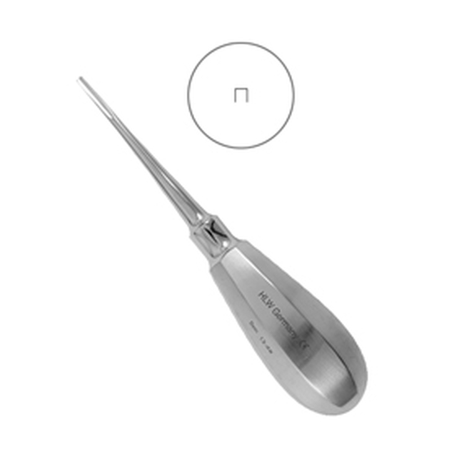 Элеватор Bein, прямой, 2 мм (13-6B) | HLW Dental Instruments (Германия)