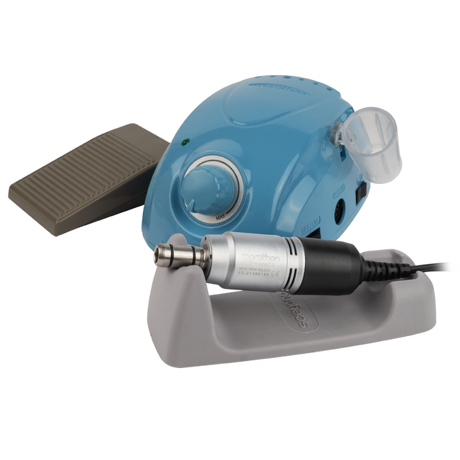 Marathon-3 Champion New - щеточный зуботехнический микромотор SDE-M40E, 40000 об/мин, педаль SFP-27 | Saeyang Microtech (Ю. Корея)