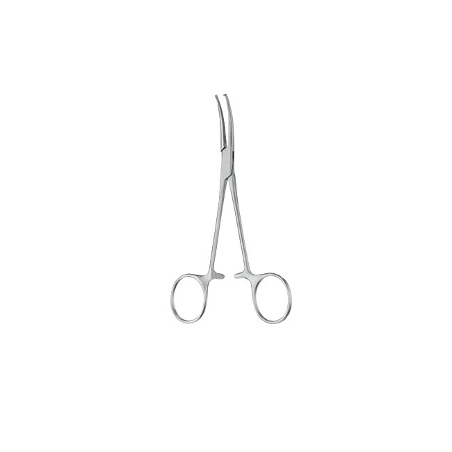 HSE 049-14 - зажим хирургический Crile, изогнутый, 140 мм | Karl Hammacher GmbH (Германия)