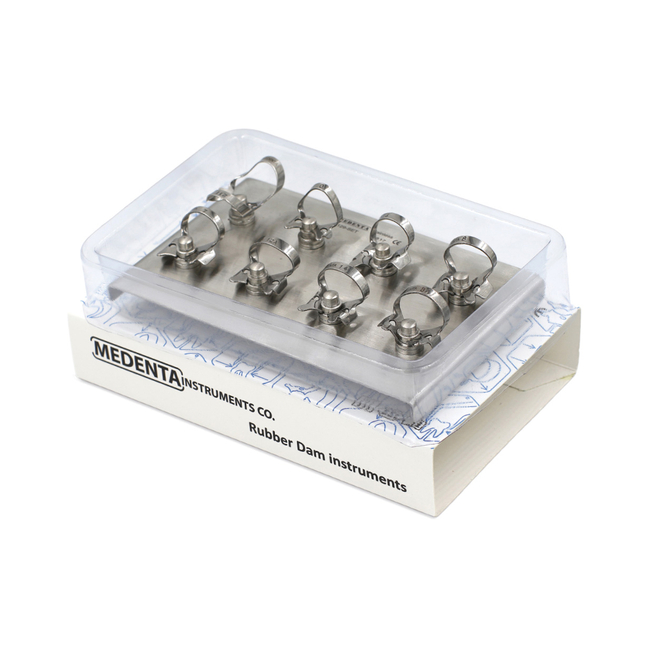 129-S12 - комплект из 12 креплений для наложения резиновой завесы Раббер Дам Медента | Medenta Instruments Co. (Пакистан)