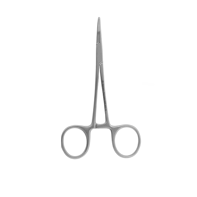 HSE 023-12 - зажим хирургический Halsted-Mosquito, изогнутый, 120 мм | Karl Hammacher GmbH (Германия)