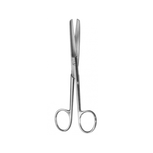 HSB 074-14 - хирургические ножницы диссекционные, прямые, тупые, 145 мм | Karl Hammacher GmbH (Германия)