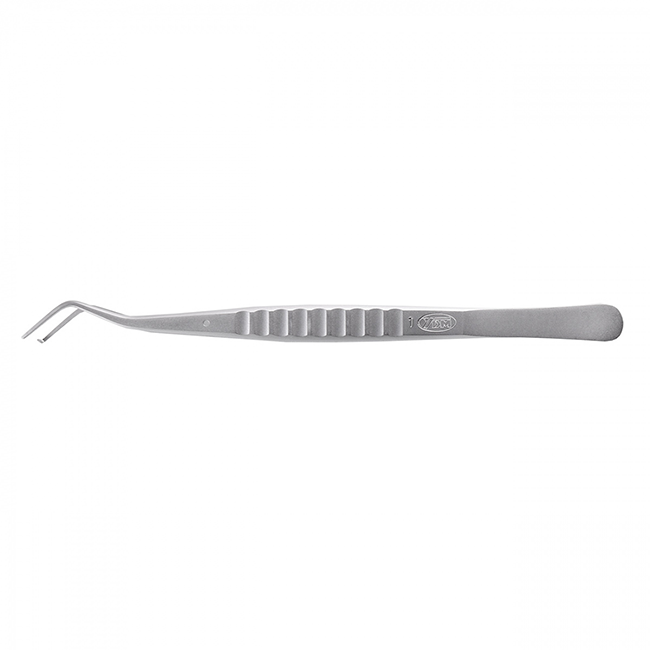 Пинцет стоматологический, форма ND №1, изогнутый, с крючком | Купить по низкой цене стоматологические инструменты YDM (Япония)