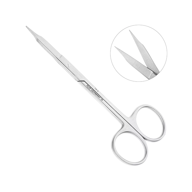 Ножницы хирургические прямые Goldmann-Fox, 125 мм | HLW Dental Instruments (Германия)