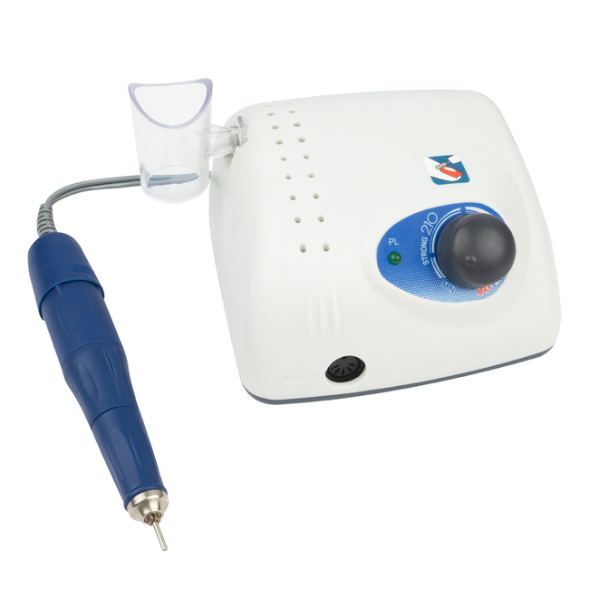 STRONG 210 105L - косметологический микромотор с наконечником 105L, без педали, в сумке, 35000 об/мин | Saeshin (Ю. Корея)