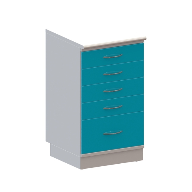 Т5 - тумба напольная на подиуме, 5 выдвижных ящиков | Виталия (Россия)