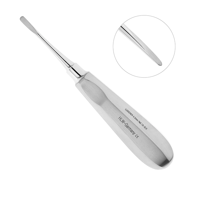 Люксатор прямой, 4 мм (13-3LX) | HLW Dental Instruments (Германия)