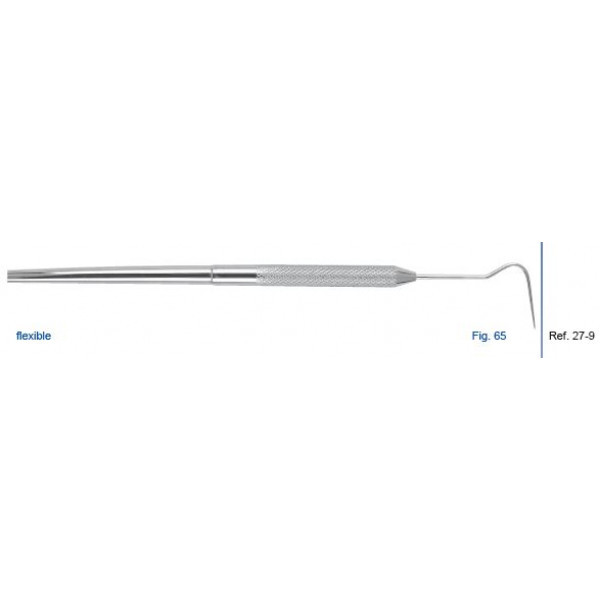 Зонд односторонний гибкий, форма 65, HLW Dental Instruments (Германия)