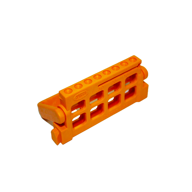 Подставка для эндодонтических инструментов, 8 мест, стерилизуемая, оранжевая | YDM (Япония)