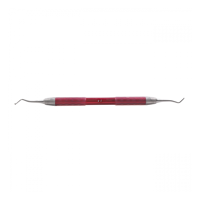 Экскаватор с шарообразным наконечником, изогнутый, форма №2, двусторонний, стандартная ручка | YDM (Япония)