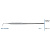 Зонд односторонний жесткий, форма 6, HLW Dental Instruments (Германия)