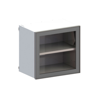 Н2 - тумба навесная, дверца из стекла в алюминиевой рамке | Виталия (Россия)