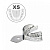 Ложка слепочная нижняя, XS с перфорацией, HLW Dental Instruments (Германия)